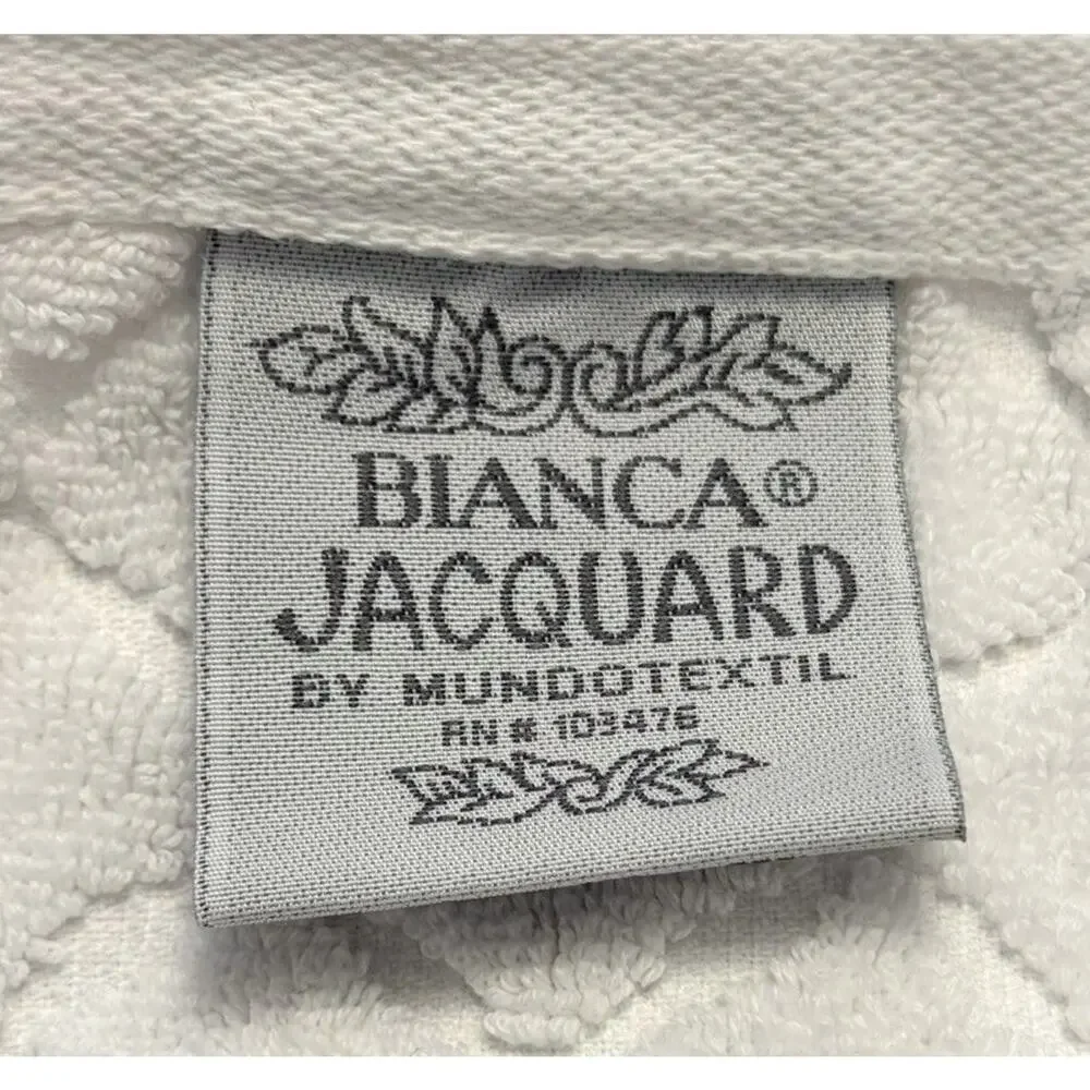 SET Bianca Jacquard Ladybug Fingertip Hand Towels Embroidered Portugal RETIRED